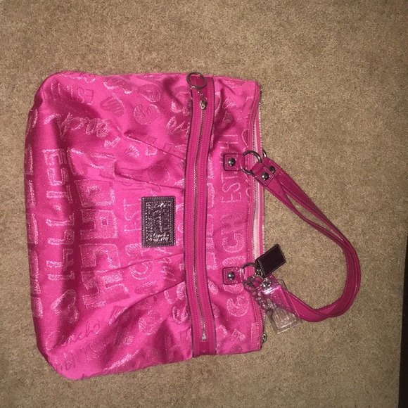 Pink coach bag - Picture 1 of 7